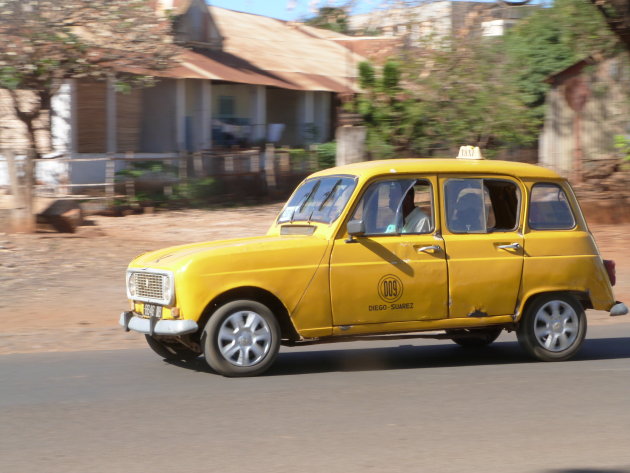 De gele taxi