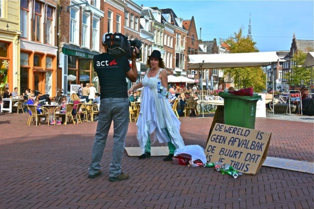 Straatafval in Leeuwarden