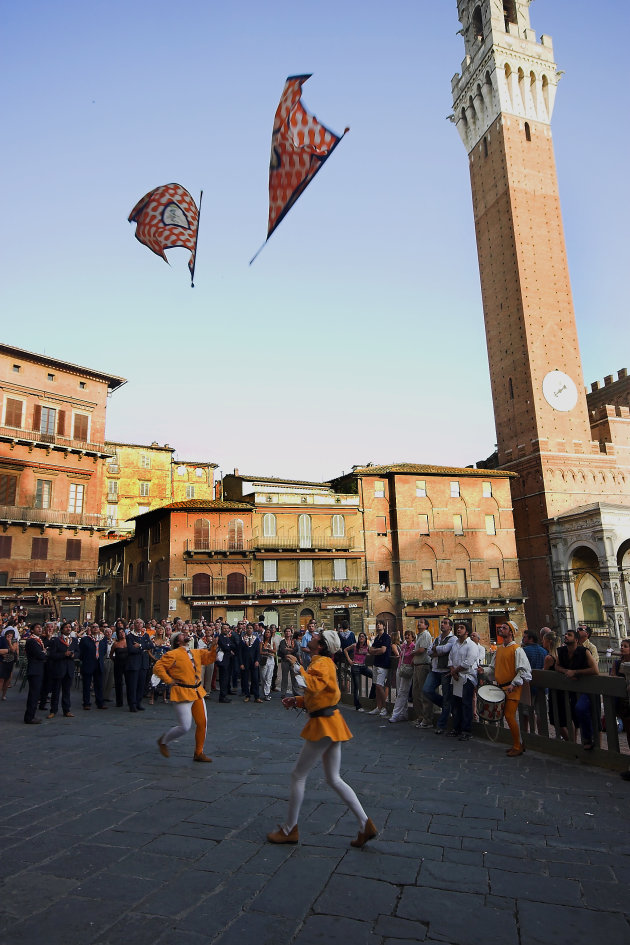 Optocht in de week voor de Palio!