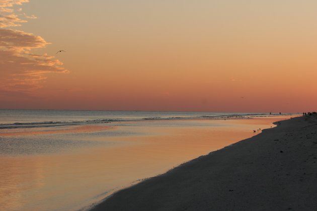 Serene zonsondergang op Sanibel Island