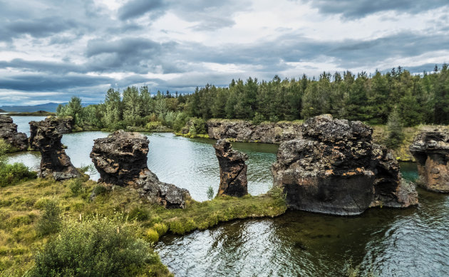 Lava-sculpturen in Mývatn