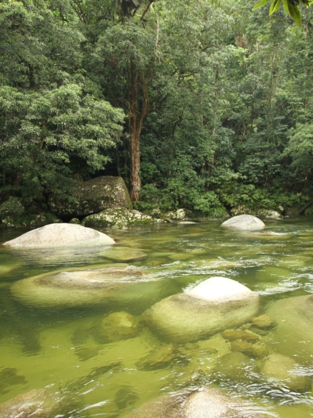 Helder water bij Mossman 