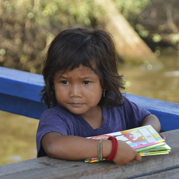 Op (water)school in Kampong Phluk