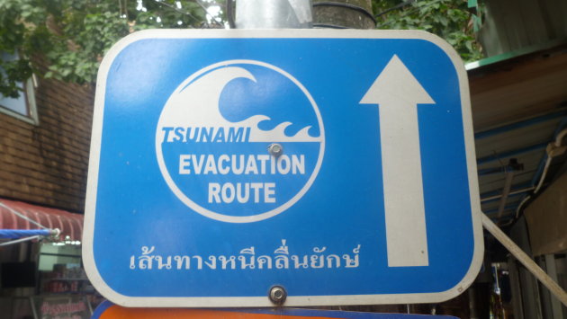 Evacuatiebord Koh Phi Phi