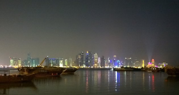 Doha bij nacht