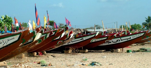 De vissersbootjes