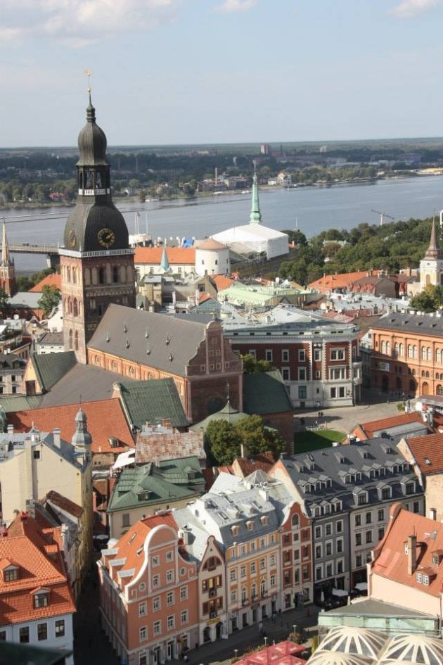 uitkijken over Riga