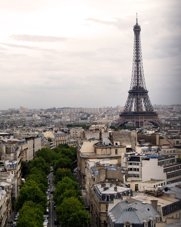 Eiffeltoren vanaf Arc de Triomphe