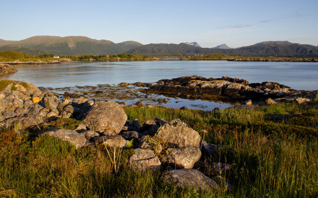 Avondstemming aan de fjord