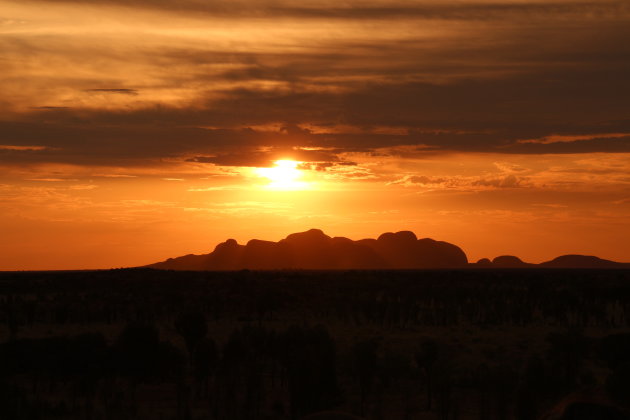 Magische zonsondergang bij Kata Tjuta