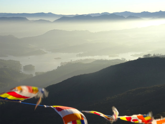 zonsopkomst op Adams Peak 