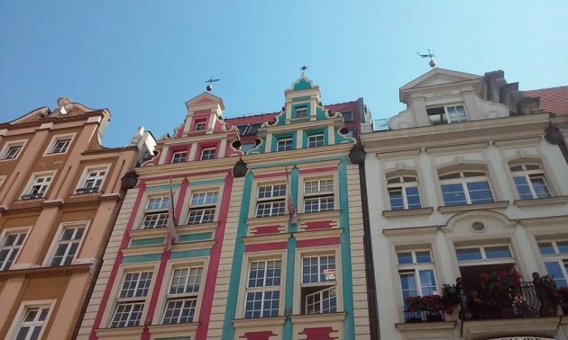 Rynek (marktplein) van Wroclow.