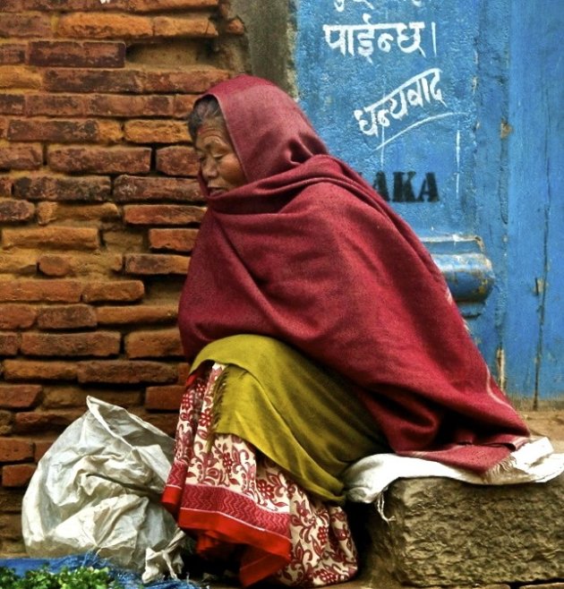 vrouw op de markt