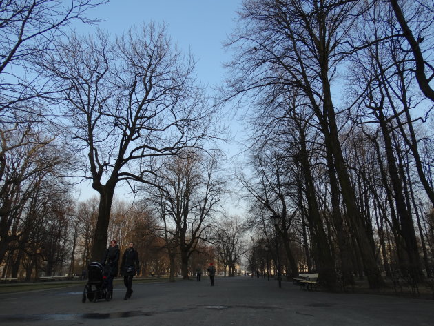 Wandeling door het park