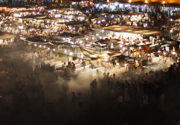 Djemaa el-Fna dinner time!