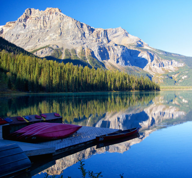 Kanoën op Emerald lake