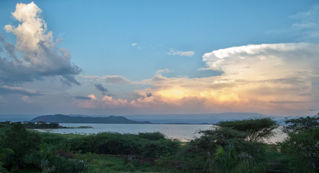 Zonsondergang Lake Baringo