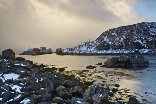 Nyksund in het late avondlicht