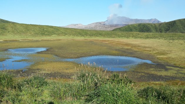 Mt. Aso in actie