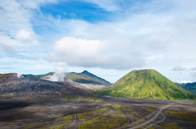 Eindelijk zon over Bromo en Batur