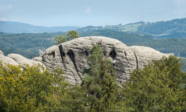 Rots-klimmen in Tsjechië