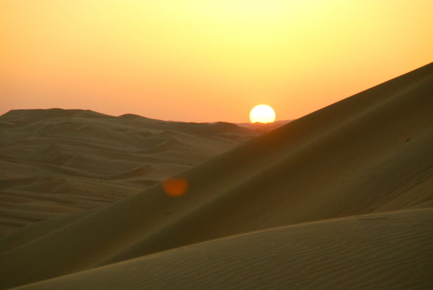 Zonsondergang in Empty Quarter