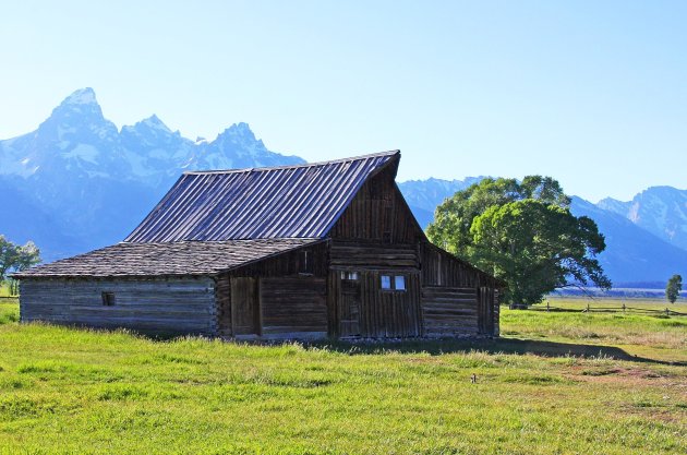 Een schuur in Wyoming