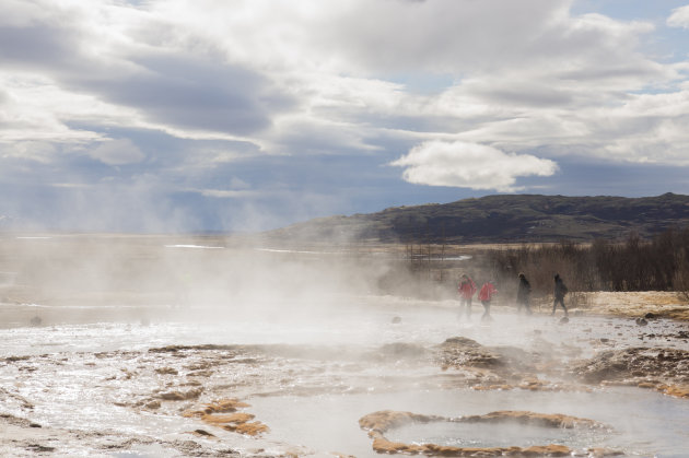 Stoom na uitbarsting Strokkur