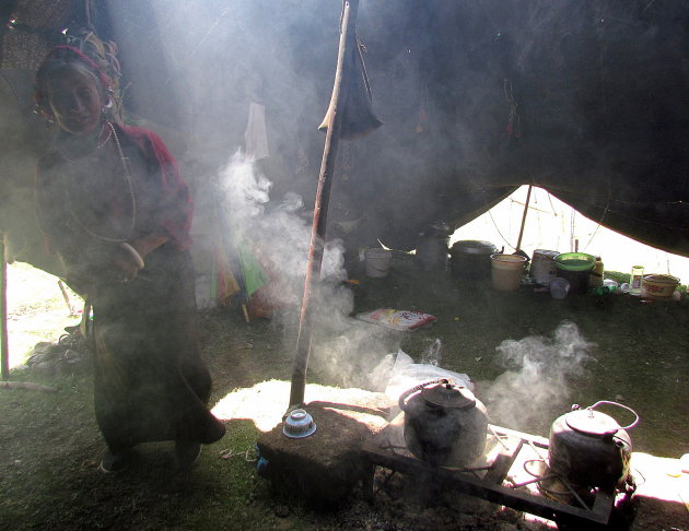 koken in de tent