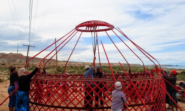 Yurt bouwen