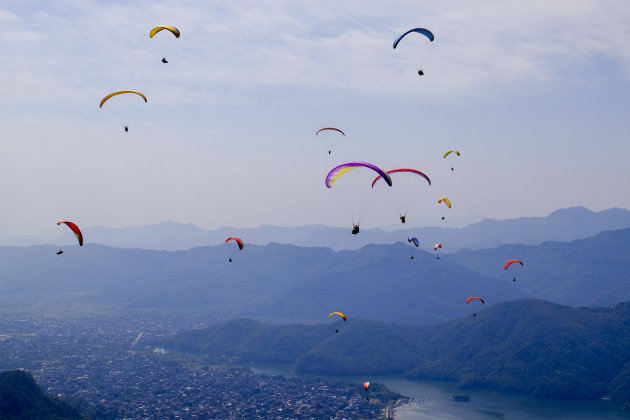 Paragliding vanaf Sarangkot