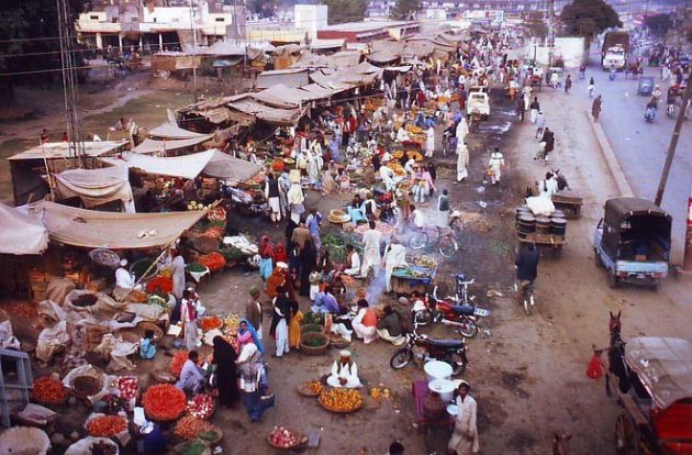 Markt in Lahore