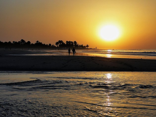 Zonsondergang Kotu Beach