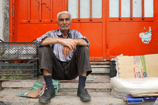 Vriendelijke man in Shiraz