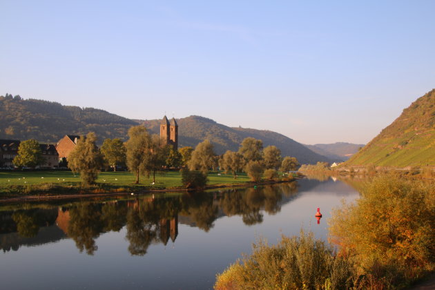 volg de Moezel tijdens de herfst