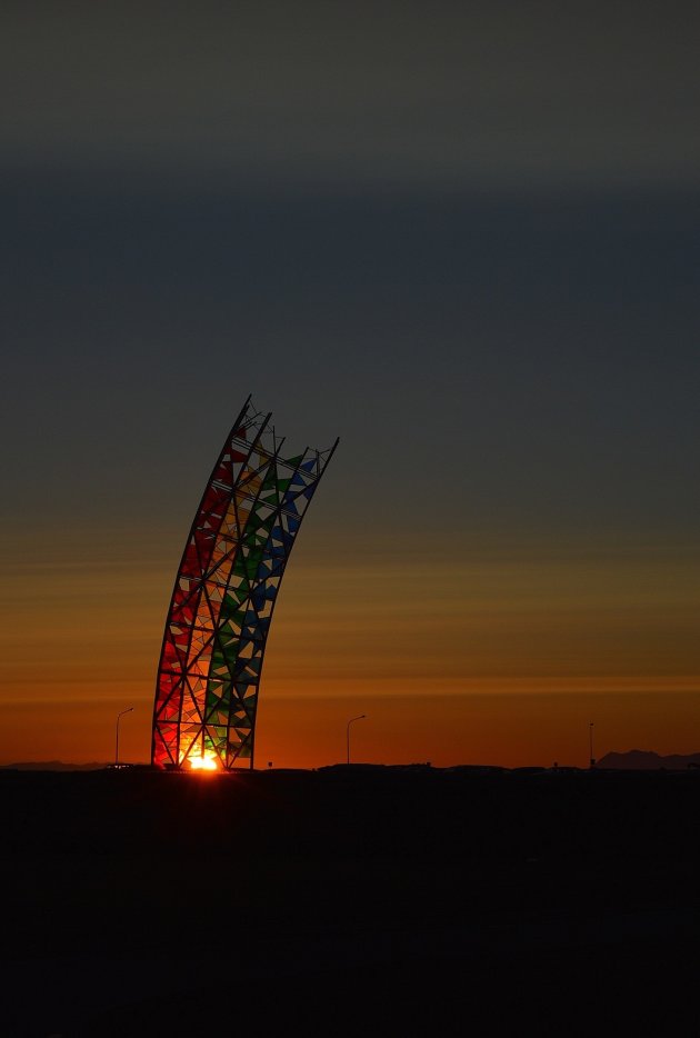 Zonsopkomst Keflavik airport