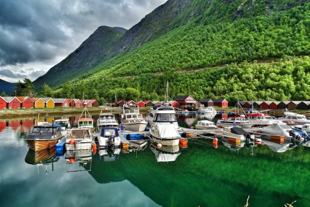 Haventje in het Stordalfjord