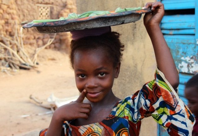 Verkoopstertje dorp Burkina Faso