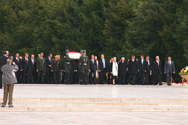 Hoog bezoek Mausoleum Atatürk 