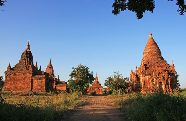 Bijna avond in Bagan