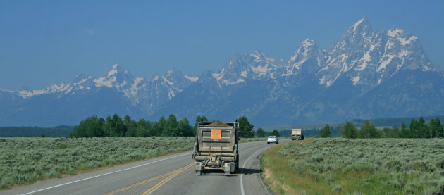 Zicht op Grand Teton NP