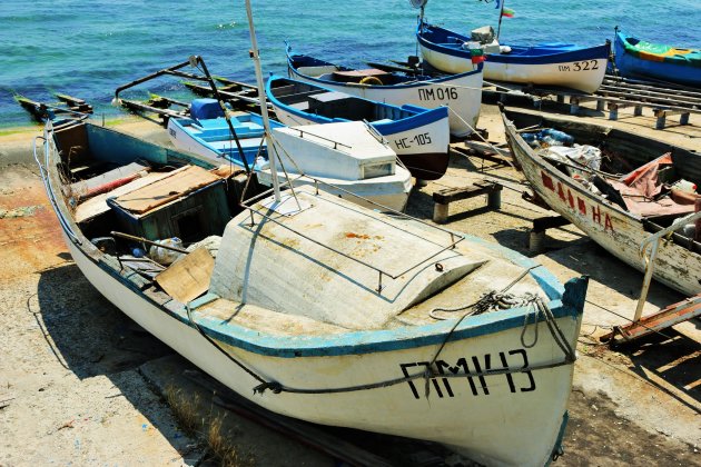 Bootjes in de haven van Pomorie