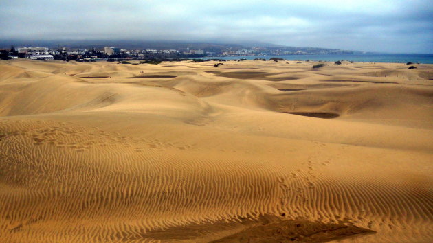 Woestijnlandschap bij Maspalomas