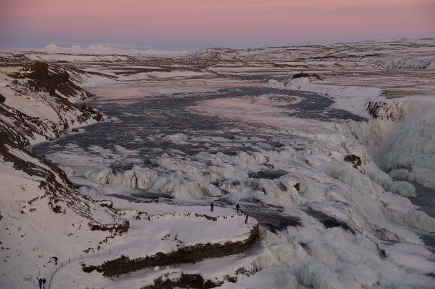 Gullfoss in de winter