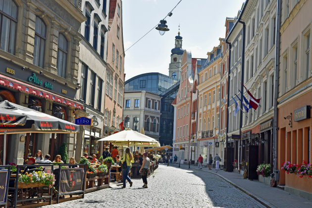 Straatje in Riga