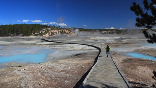 Heerlijk warm @ Norris Geyser Basin