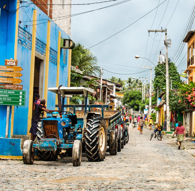 Straatje in Pipa, Noordoost Brazilië