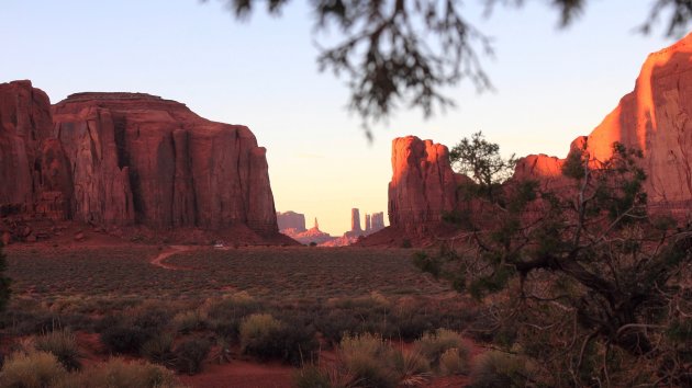 Sunset at Monument Valley