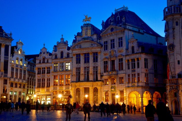 Avond op de grote markt