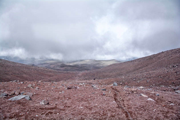 On top of the Chimborazo (vulkaan)